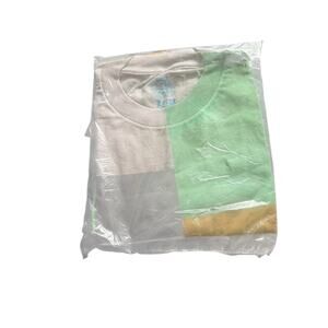 Brand New Sealed Za Colorful Grey Green Black T-Shirt Top Cotton Extra Large XL